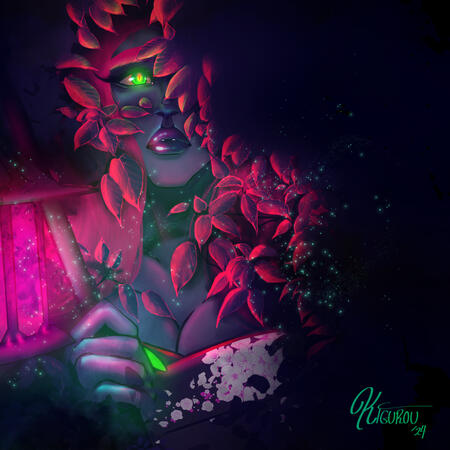 Demon in the Woods OC as a Yokai thrown into a different time as a spirit ferrer.